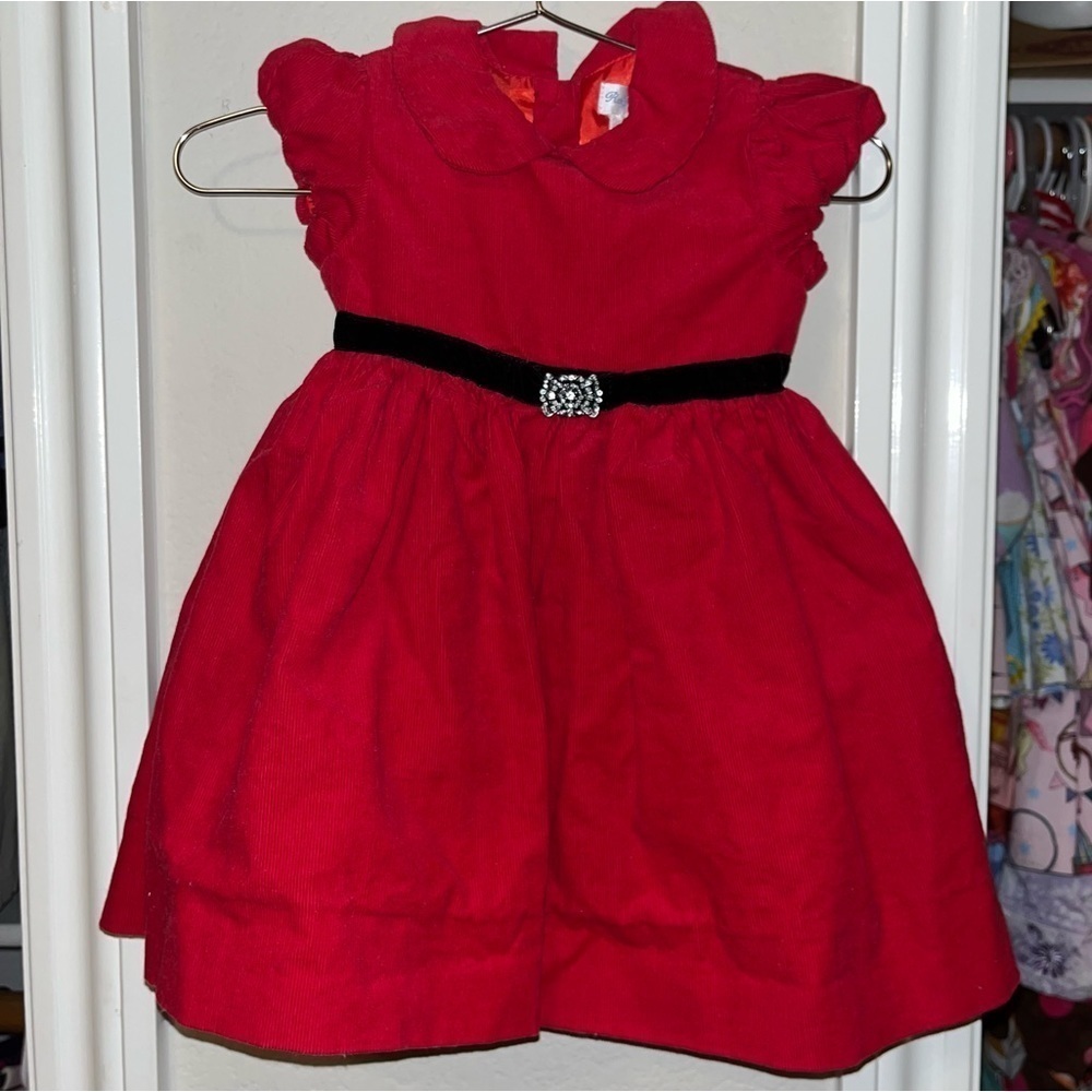 Ralph Lauren red fancy dress, size 6 months
